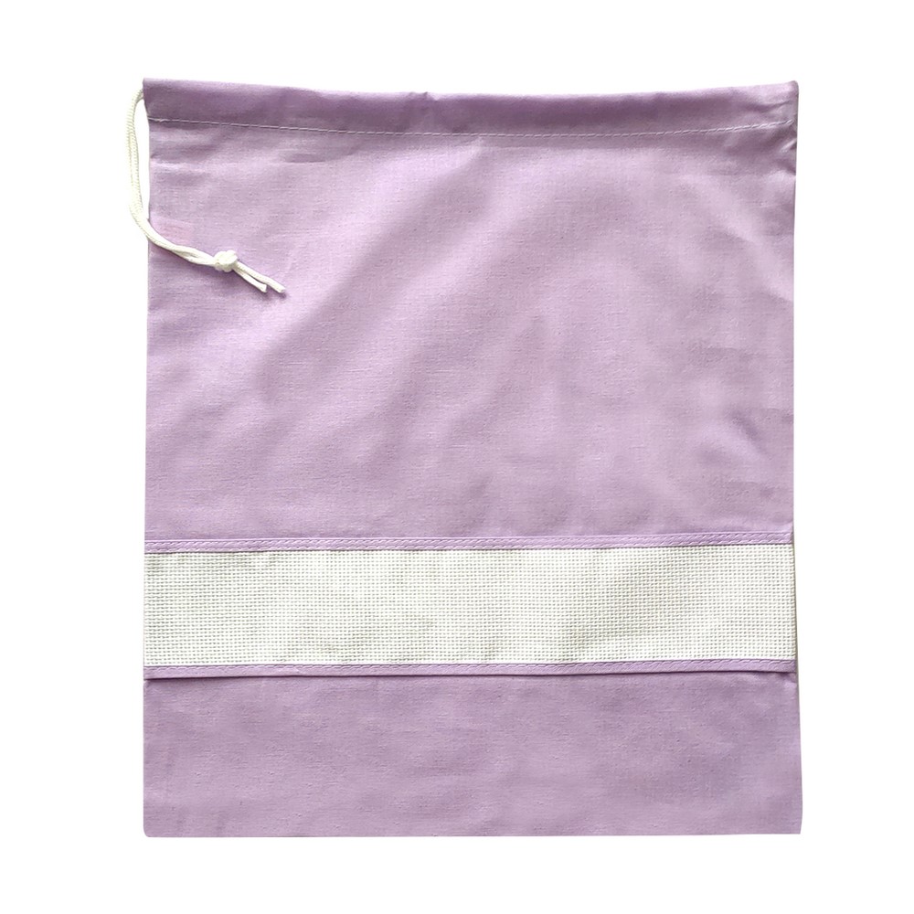 Sacchetto asilo tinta unita con inserto da ricamare