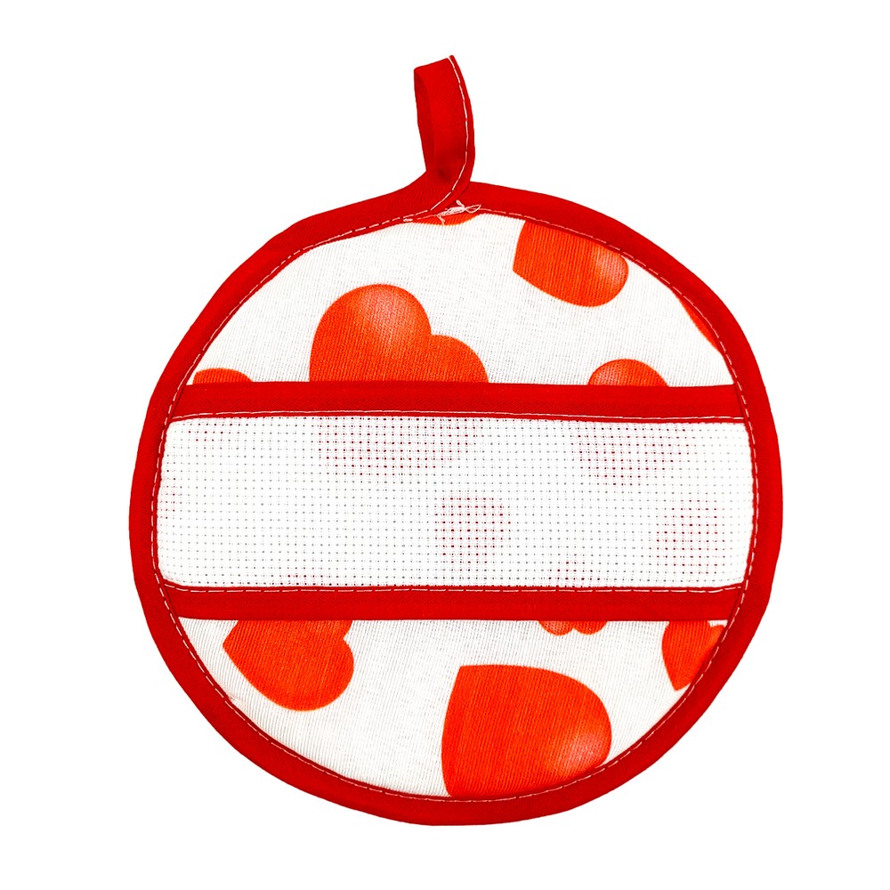 Presina DOLCI BATTITI quadrata e tonda da ricamo