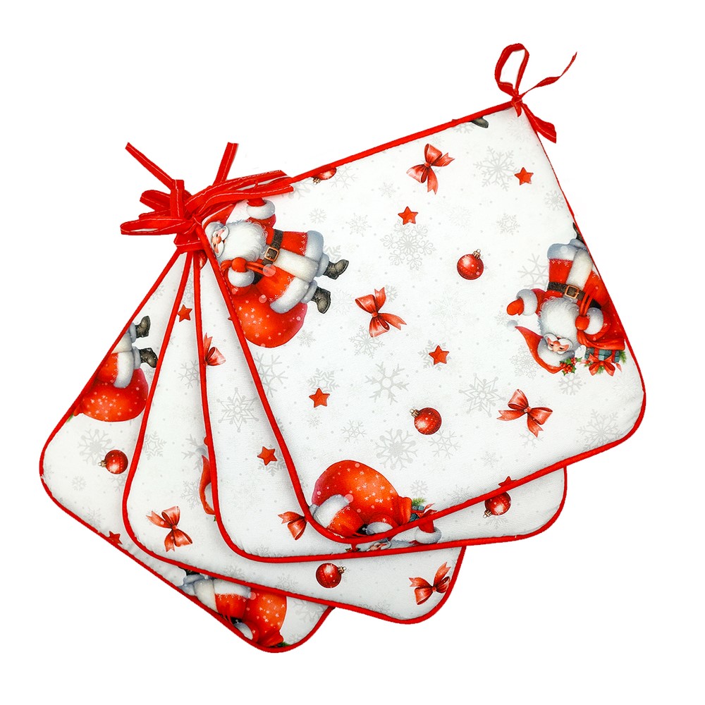 Confezione 4 cuscini  SANTA CLAUS