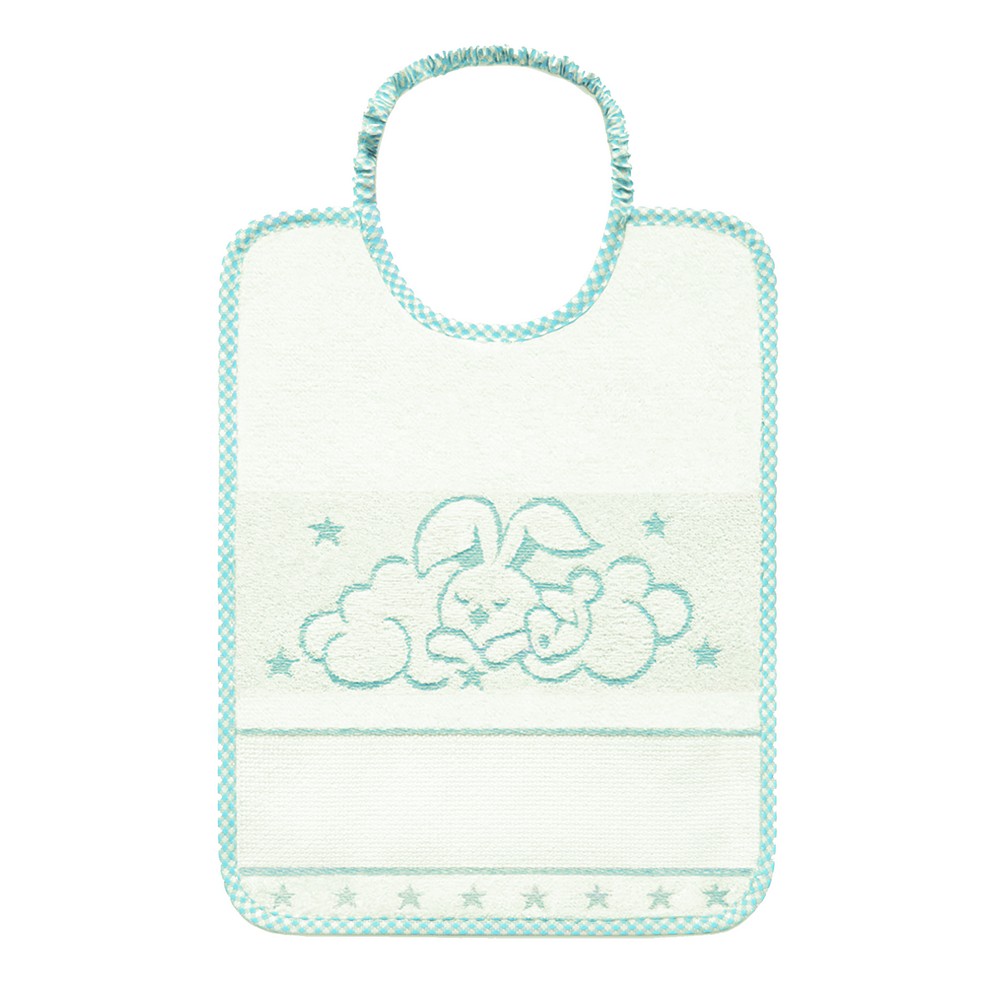 Bavetta ARCIBALDO cm.23x30 in spugna con fascia da ricamare