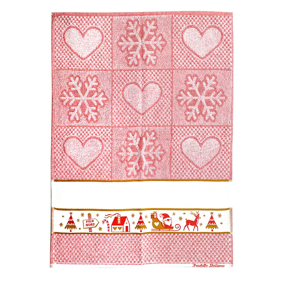 Strofinaccio NATALIZIO POLO NORD da ricamare