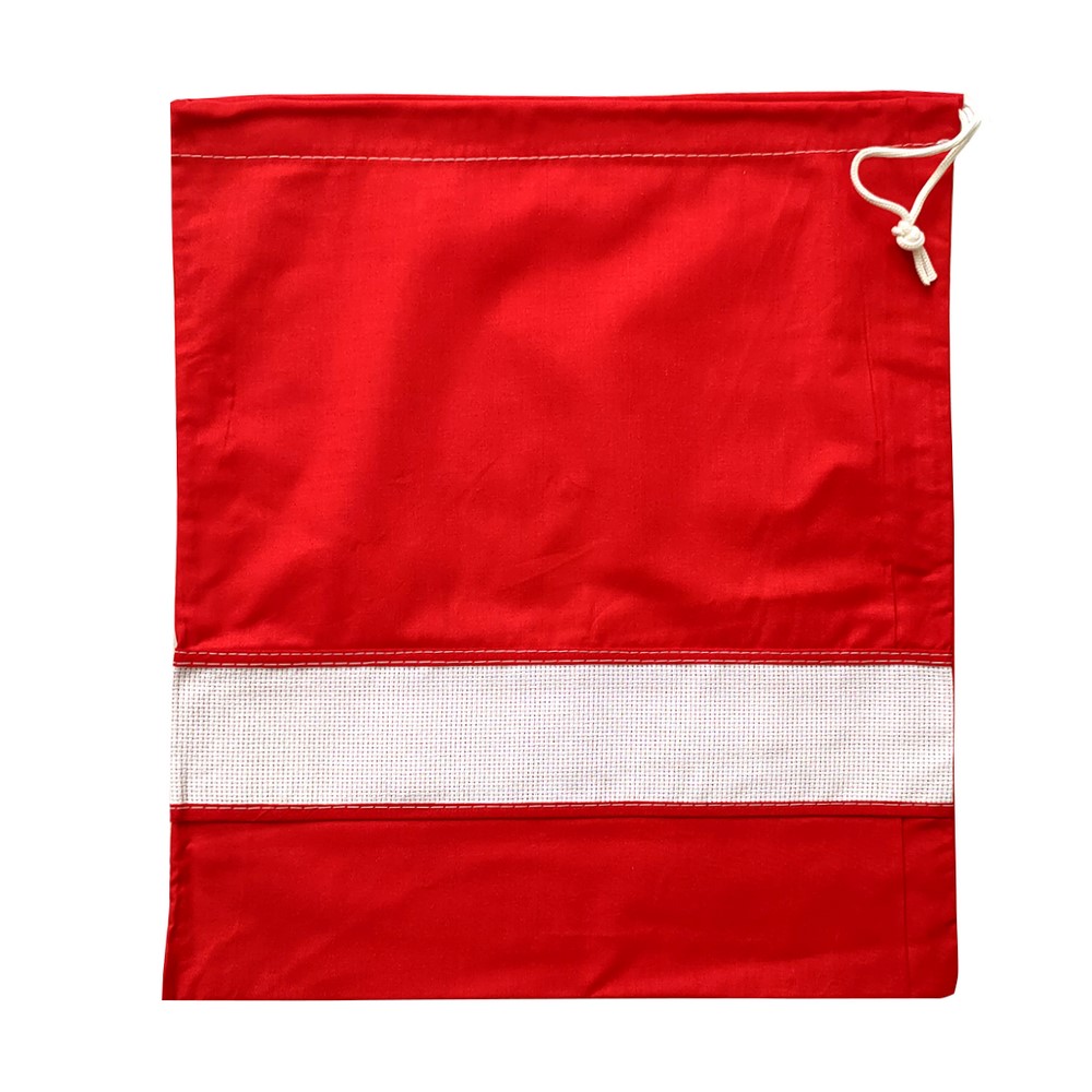 Sacchetto asilo tinta unita con inserto da ricamare