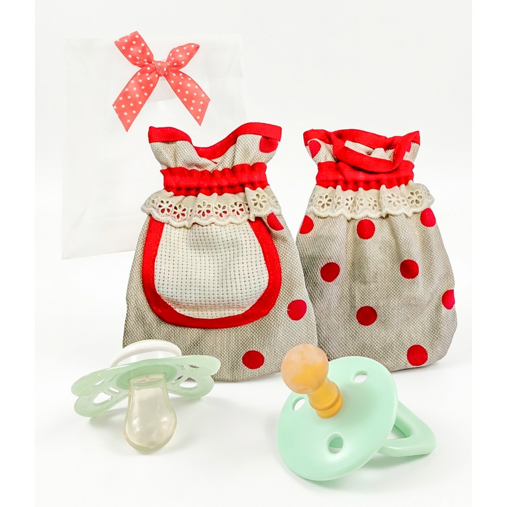 Portaciuccio MIRO' con taschino in etamine da ricamare