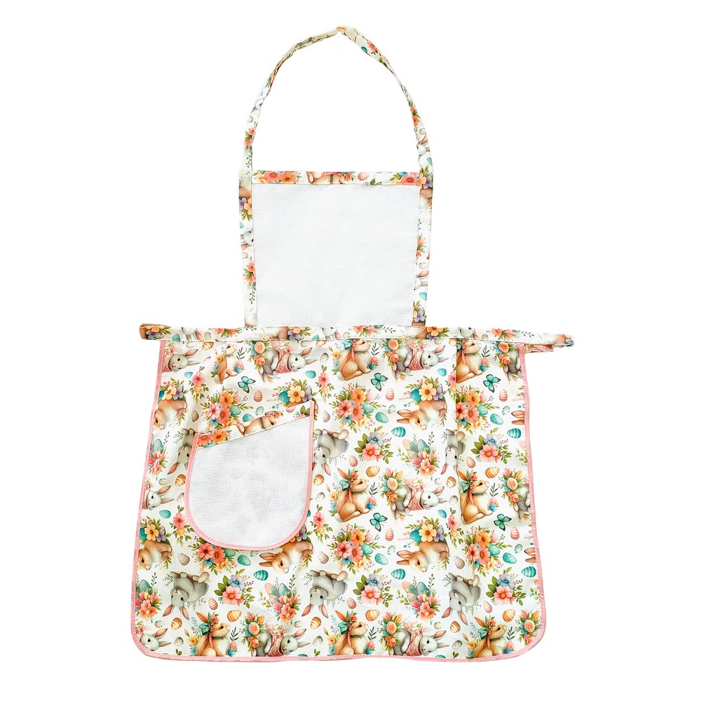 Grembiule pettorina  RICAMO  cm. 70x80