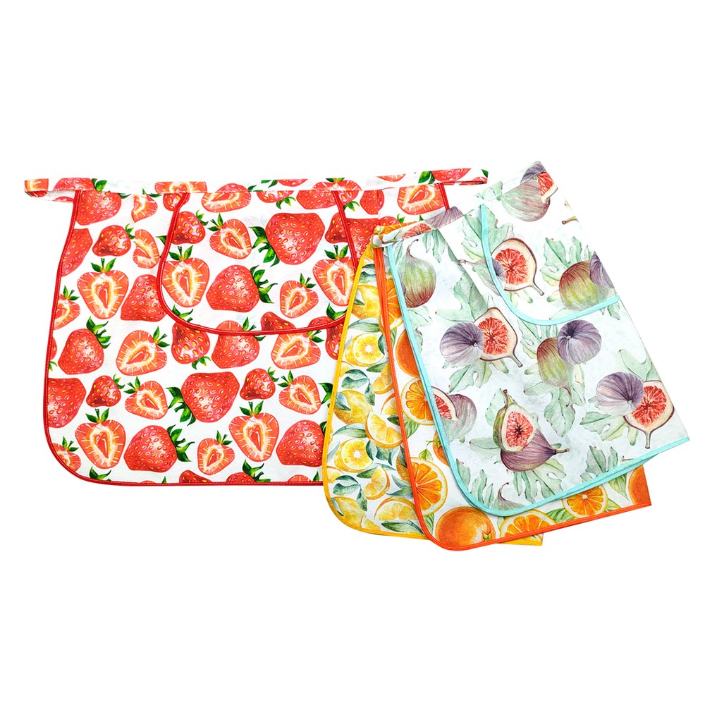 Grembiule a vita FRUITS cm. 50x70 con tascone centrale 