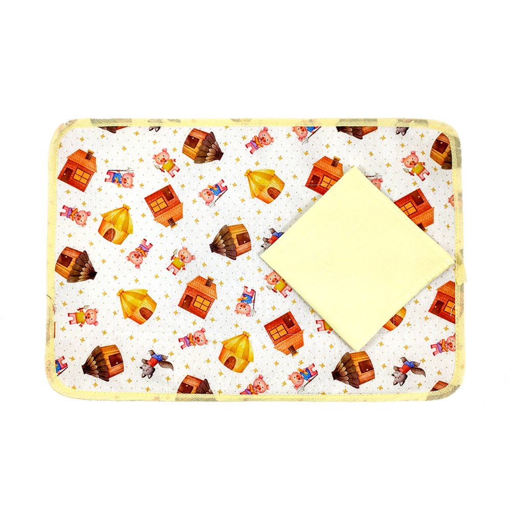 Set prima colazione SEBASTIAN: tovaglietta imbottita+tovagliolo