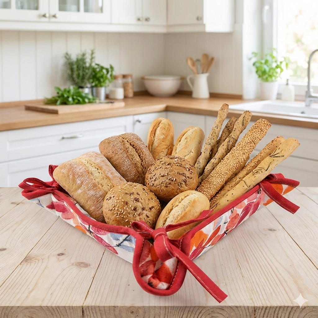 Cestino Portapane  imbottito FANTASIE ASSORTITE SUMMER