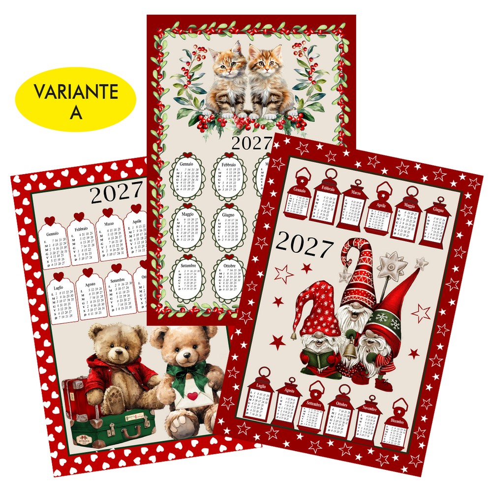 Strofinaccio Calendario  cm.50x75