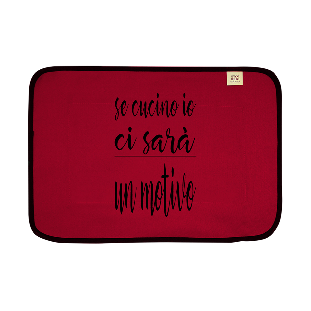 Tovaglietta LA CUCINAZZA cm.35x50 con stampe SPIRITOSE
