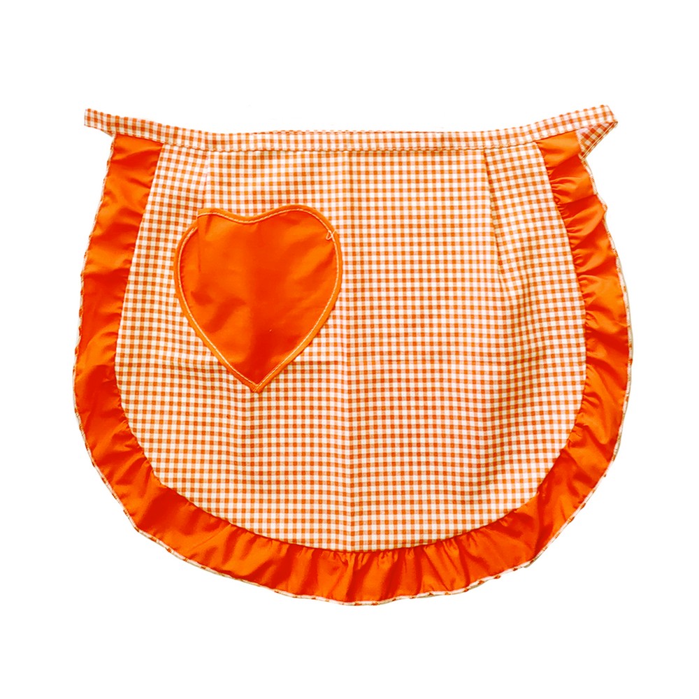 Grembiule a vita CUORE cm.50x60 con tasca a forma di cuore