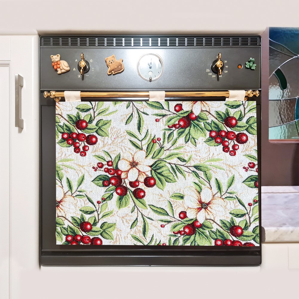 Copri forno  cm.50x33 H. gobeline all over con velcro