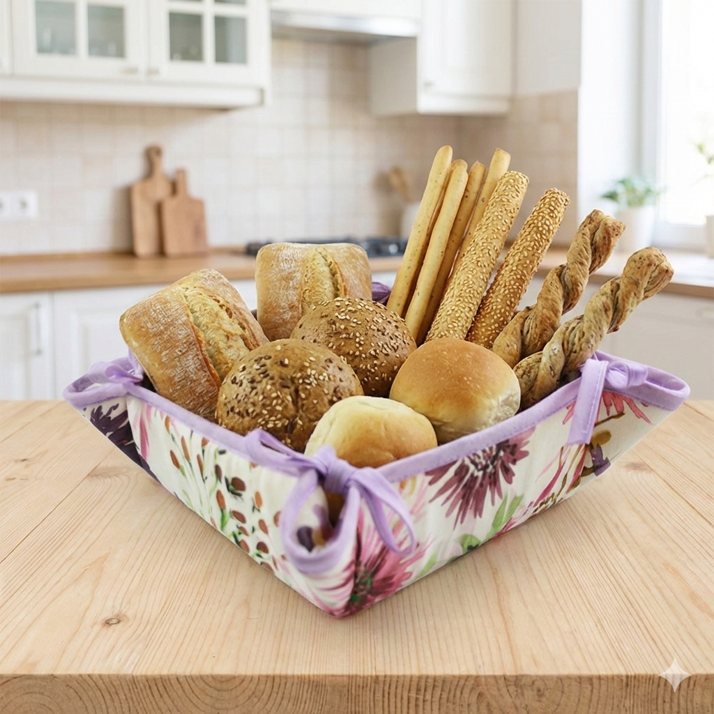 Cestino Portapane  imbottito FANTASIE ASSORTITE SUMMER