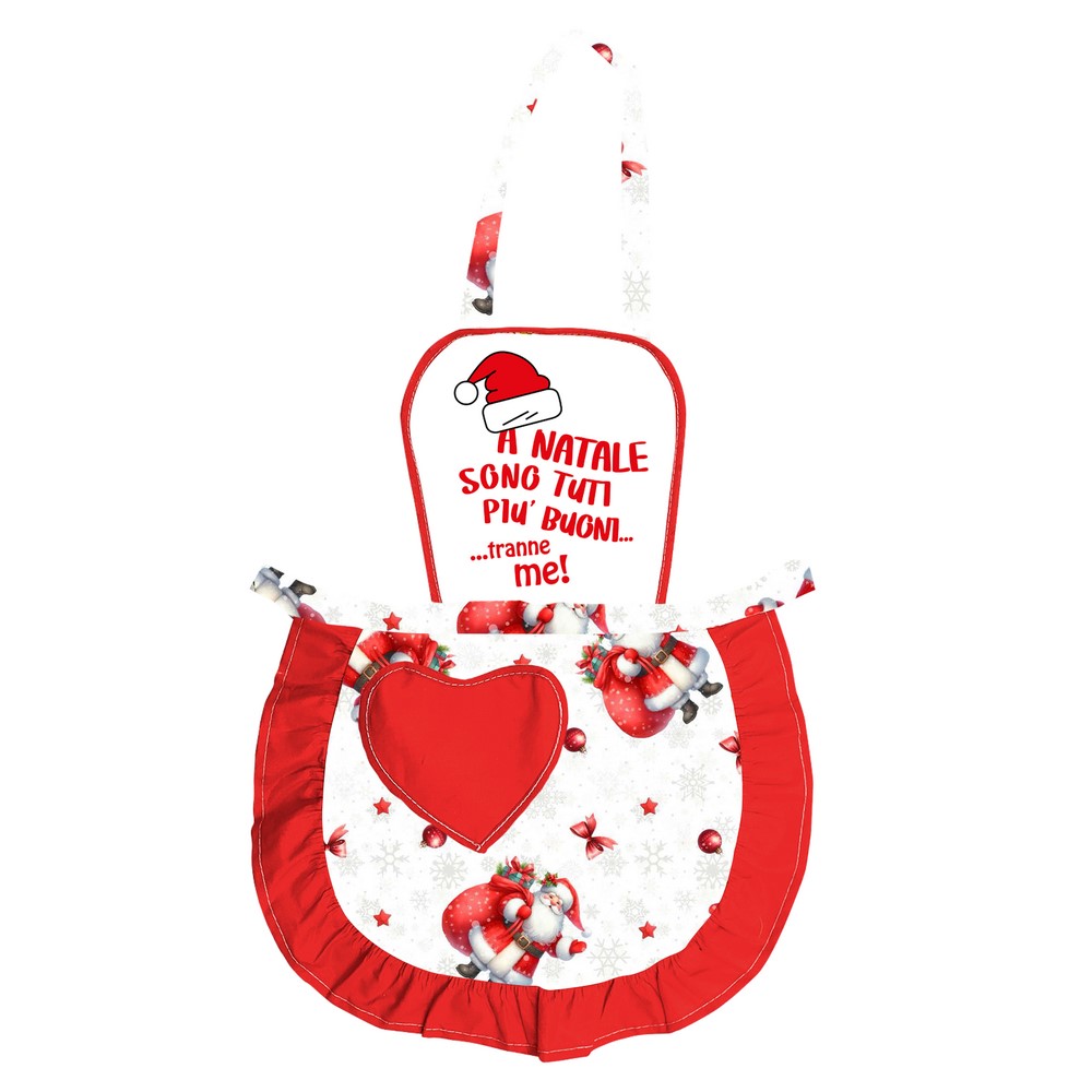 Grembiule JOY BABY con pettorina bianca IN TESSUTO SUBLIMATICO PERSONALIZZATO