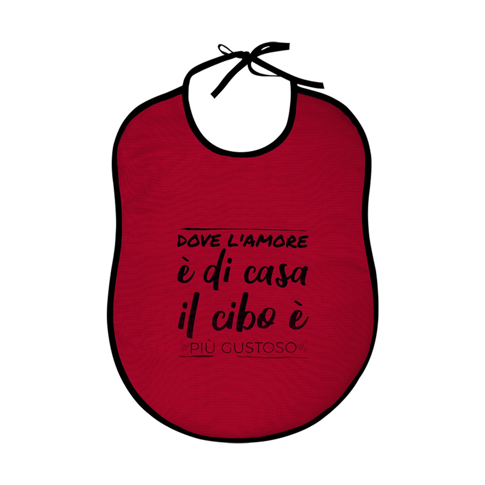 Bavaglione LA CUCINAZZA cm.45x60 con stampe SPIRITOSE