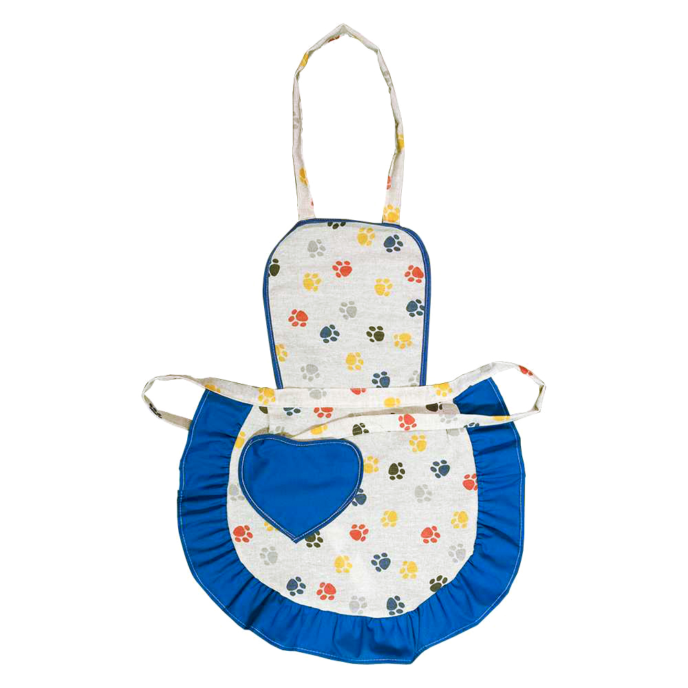 Grembiulino FABRIZIO cm.39x50 con pettorina con tasca a cuore